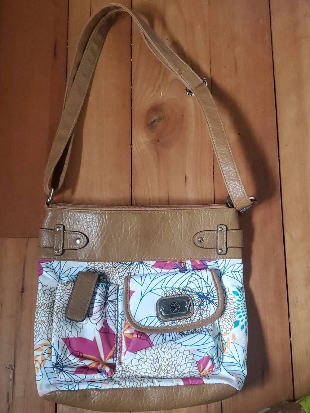 TrevisoTan Floral Crossbody Shoulder Bag